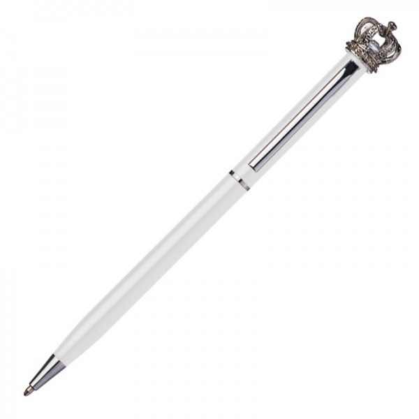 Logo trade promotional giveaways image of: Metal ballpen KINGS PARK
